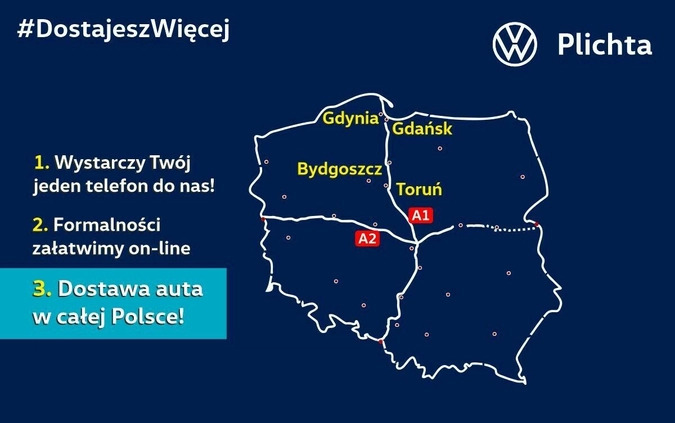 Volkswagen Touran cena 135900 przebieg: 11500, rok produkcji 2023 z Lidzbark małe 92